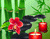 Røde Stearinlys og liljer