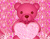 핑크 하트와 곰