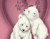 الحب الدببة البيضاء