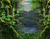 Bosque encantador Verde