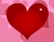 Roșu roz inima
