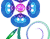 블루 핑크 꽃