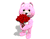 gấu và hoa hồng