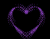 corazón púrpura agradable