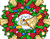 Ông già Noel và vòng hoa