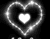검은 색과 흰색 광택 심장