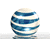 Rotējošo Sphere Blue
