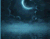 قرص کامل ماه دورنمای دریا