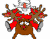 Santa Claus Dan Reindeer Lucu