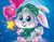 Cute Bunny und Luftballons