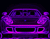 Фиолетовый спортивный автомобиль Фосфор