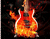 Brændende orange guitar
