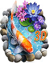 3D Koi Fish Theme and Lively 3D