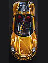 Golden Super Sports Car
