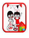 Smile Couple Party Dodol Launcher