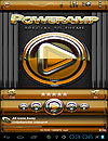 Poweramp Skin Orange Glas Deluxe