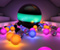 3D Glowing boules colorées