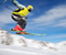 Pemain ski Olahraga Sking Jump Air Stunt Salju