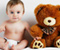 Cute Baby With Teddy Bear