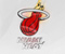 Miami Koszykówka ciepła Logo