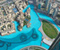 Dubai Fountains Göl Üstten Görünüm