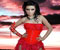 christina aguilera in red costume