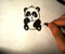 Cute mudah Lukisan Of Baby Panda