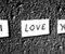 I Love You Labels On Wall