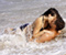 Kissing Couple In The Sea