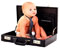 cute baby in briefcase
