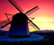wind mill in sunset
