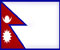 Le Népal Drapeau