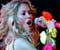 Shakira Sing Song With Colored Jewelery