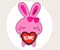 Miłość Bunny Badge
