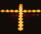 krzyż świece