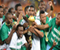 Nigeria Super Eagles With Trophy Celerates Afcon Victory