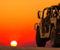 Hummer In Sunset