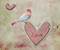 A Heart üzerinde kuş