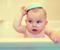 Cute Baby Ņemot Bath