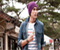 Баррі Nadech Kugimiya з фіолетовим Hat