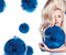 Lady Gaga With Blue Bubbles
