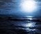 Dritë të hënës seascapes